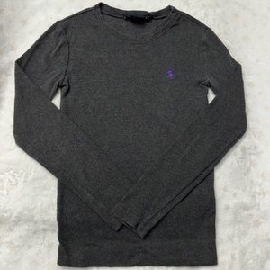 Ralph Lauren Sport Women’s Long Sleeve Shirt- Dark Grey Size XS